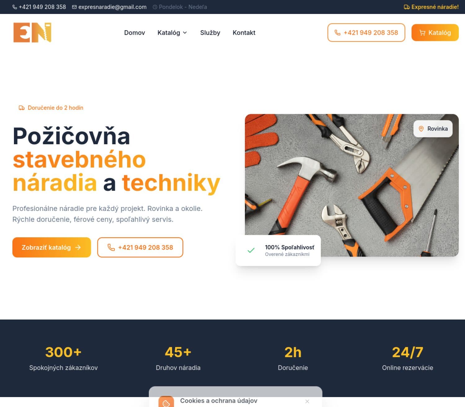 Ukážka webu Expres náradie